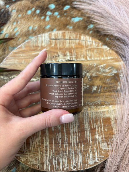 Sweet Tobacco and Teakwood Face Fats Premium Whipped Bison Tallow