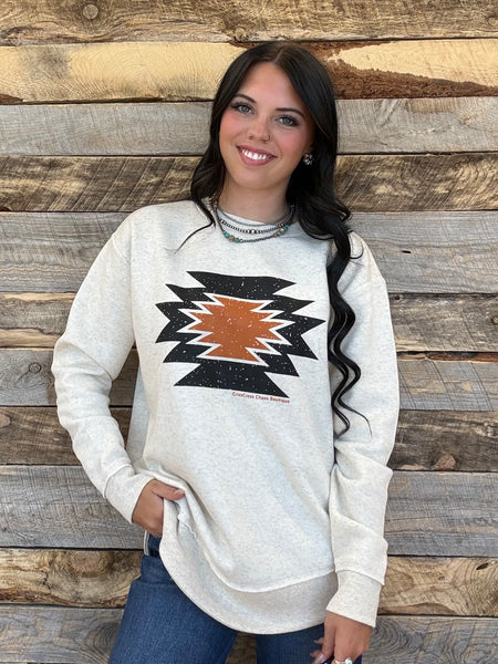 The Aztec Sweatshirt Perfect Cut Oatmeal Sweatshirt