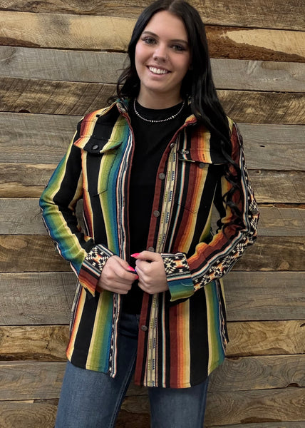The Look Around Serape Top Cardigan