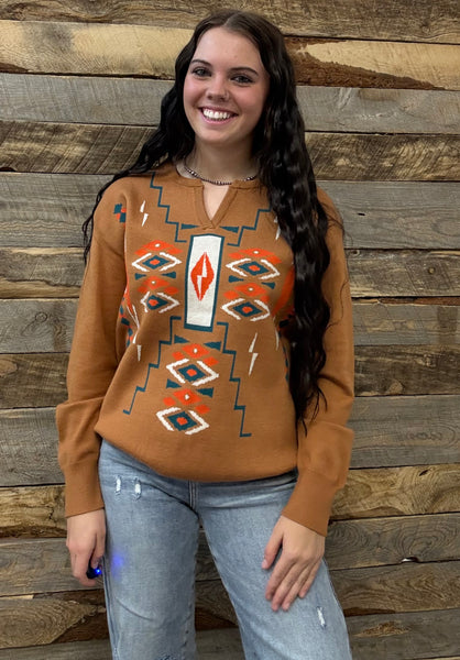The Aztec Start Sweater