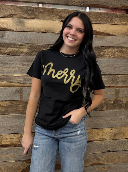 The Merry Black Tee