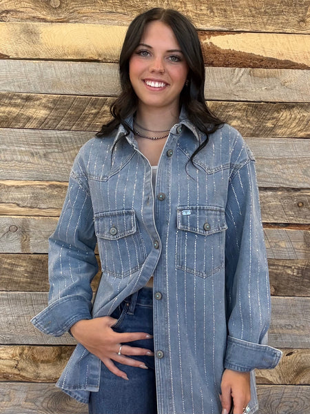The Rhinestone Denim Jacket