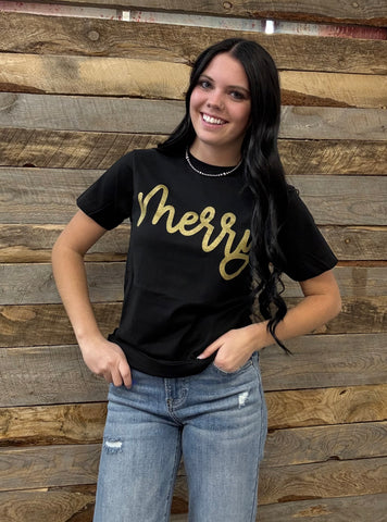 The Merry Black Tee