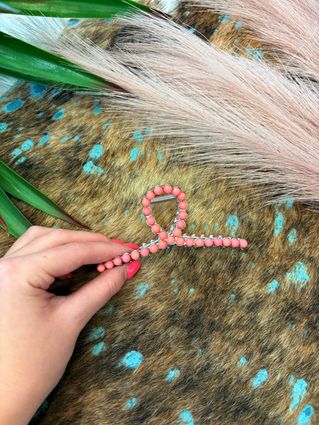 The Coral Claw Clip