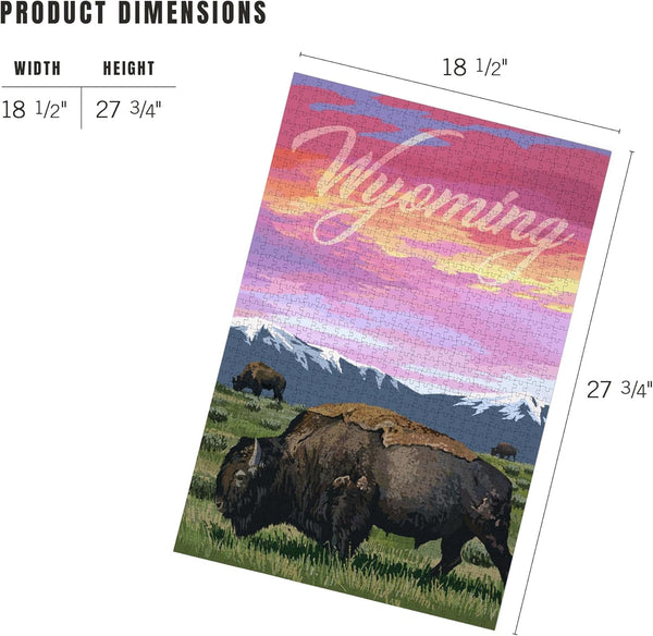 The Wyoming Buffalo and Sunset Puzzle
