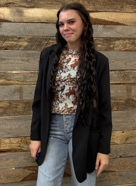 The Just Right Black Blazer