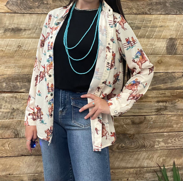 The Come On Cowboy Top Cardigan