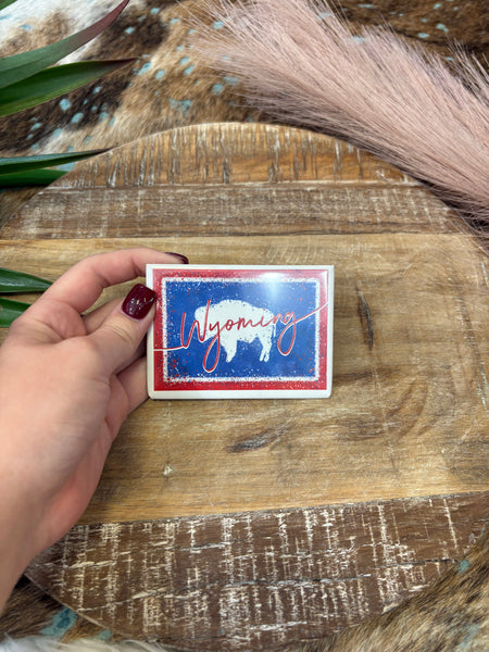 The Wyoming Flag Magnet