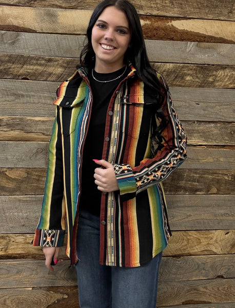 The Look Around Serape Top Cardigan