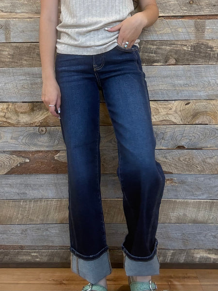 The Carol Mid Rise Ankle Straight Jeans