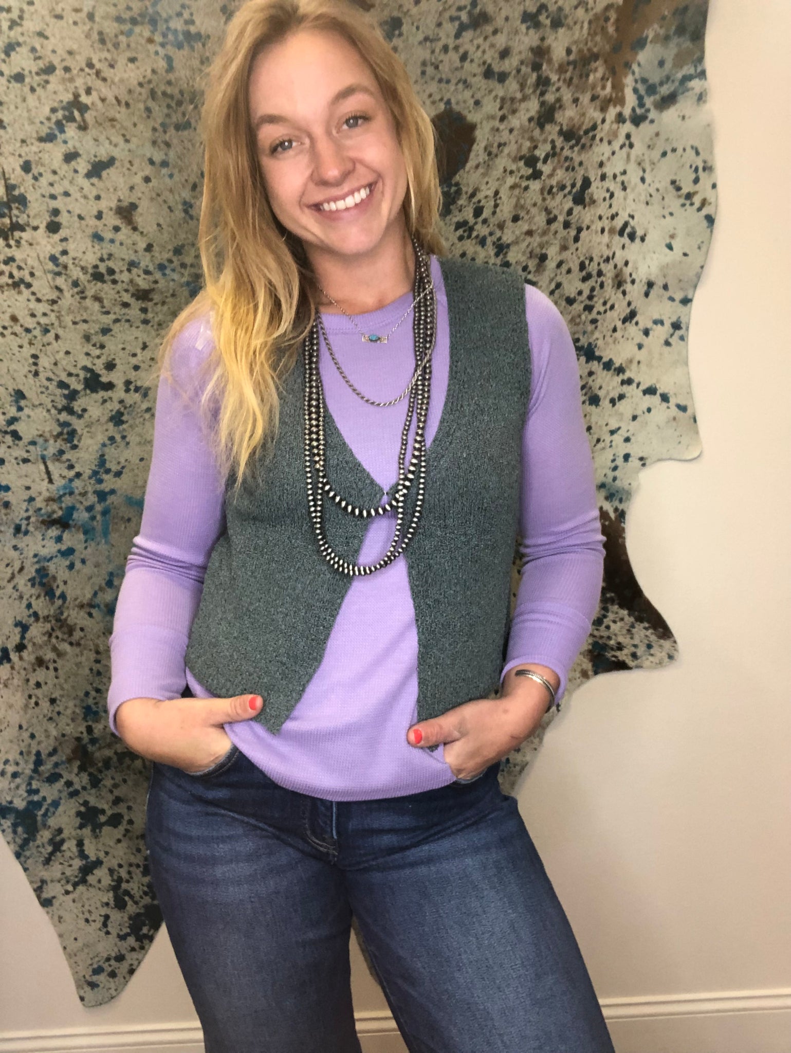 The Today Ash Jade Sweater Vest