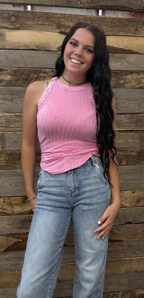 The Remember Those Candy Pink Tank Top