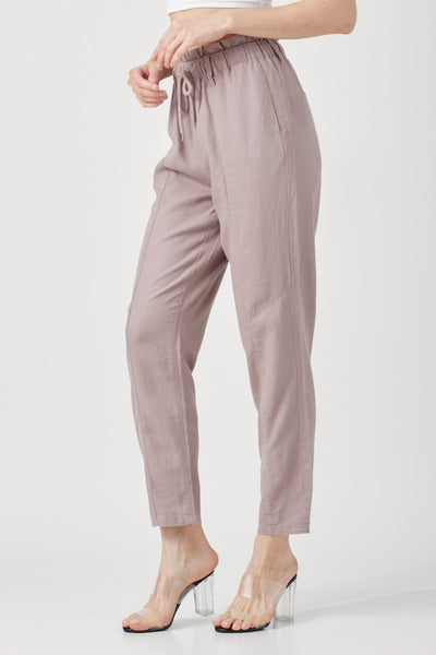 The Pretty Days Linen Rosey Brown Pants