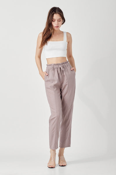 The Pretty Days Linen Rosey Brown Pants