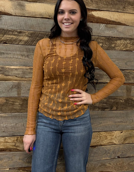 The Arrows and Rust Mesh Top