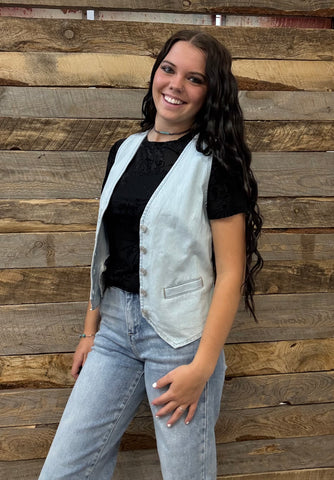 The Follow It Light Denim Vest