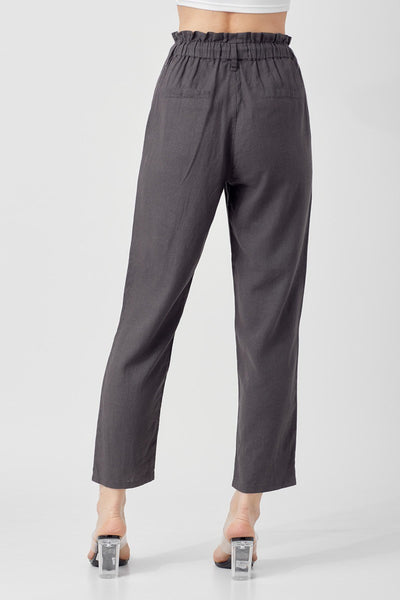 The Pretty Days Linen Dark Grey Pants