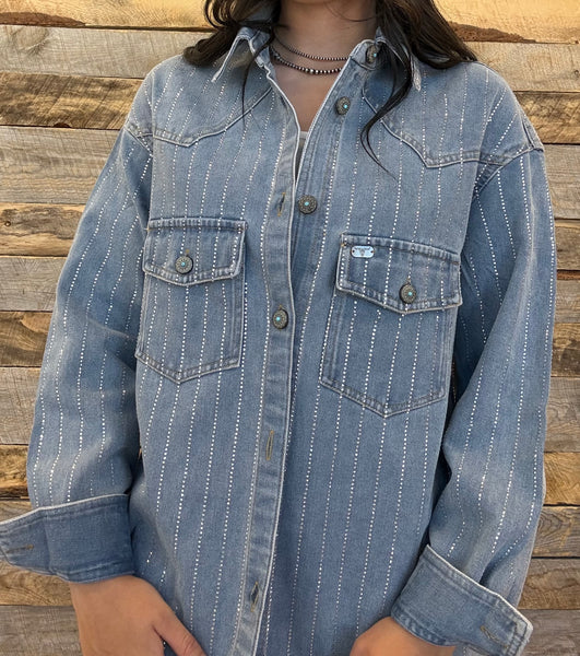 The Rhinestone Denim Jacket