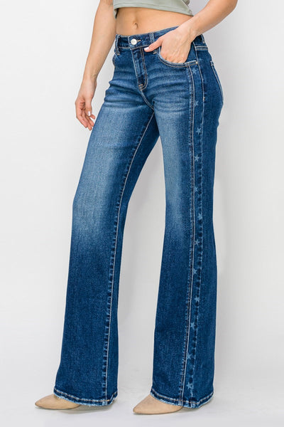 The Katie Mid Rise Dark Jean