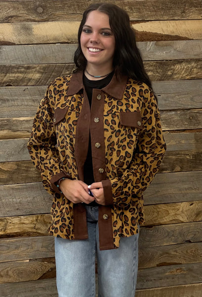 The Respect The Shot Leopard Cardigan Jacket Top