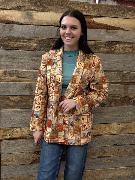 The Western Squares Blazer
