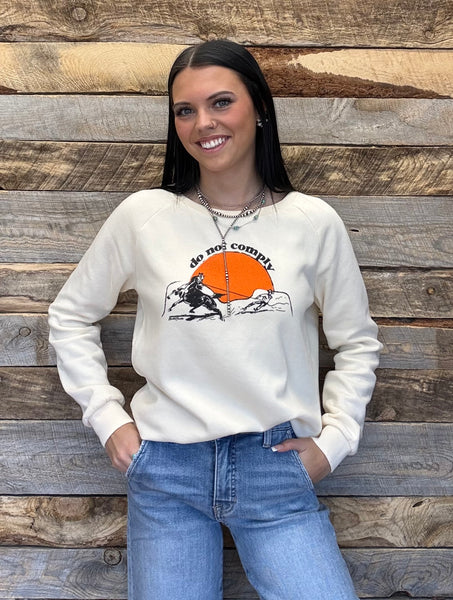 The Do Not Comply Cream Sweatshirt