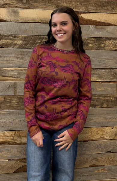 The Bad Company Long Sleeve Mesh Top