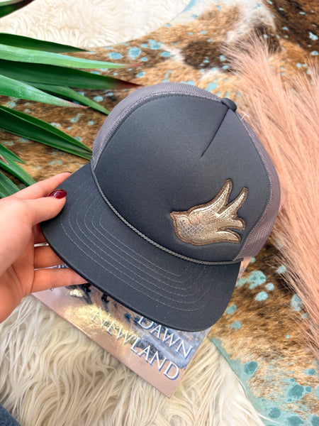 The Western Bird Deep Grey Cap