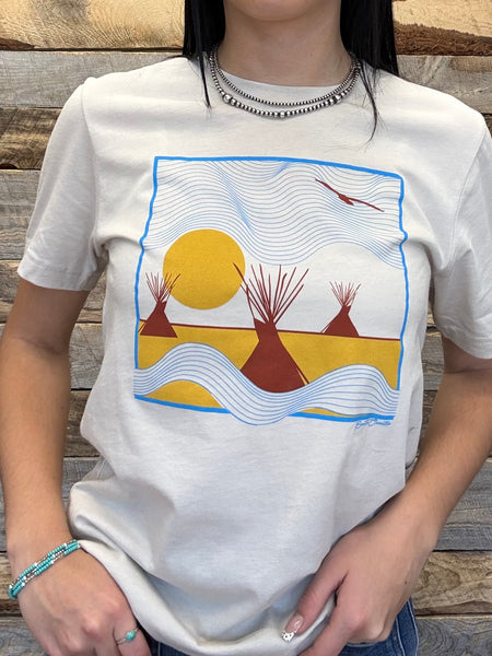 The Teepee Desert Day Cream Tee