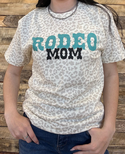 The Rodeo Mom Leopard Cream Tee