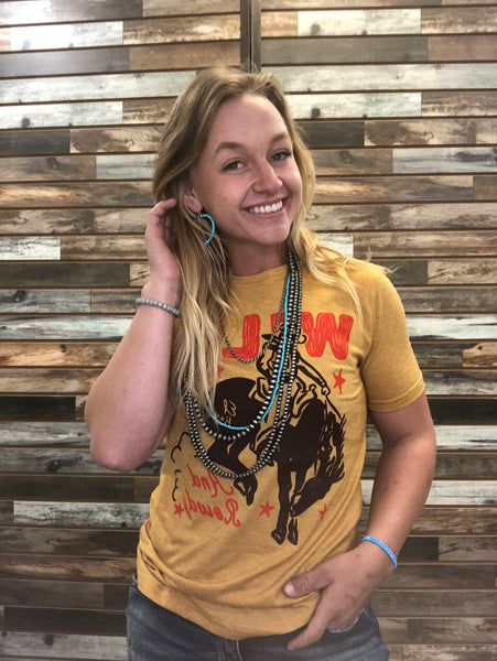 The Wild and Rowdy Mustard Tee