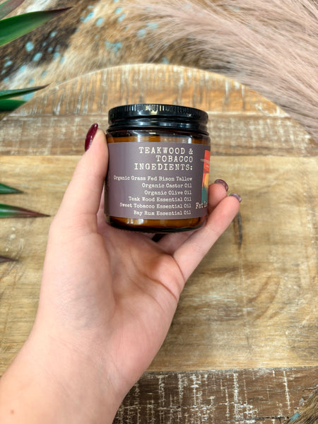 Teakwood & Sweet Tobacco Premium Body Blend Whipped Bison Tallow