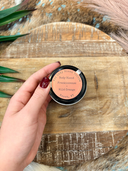 Frankincense and Wild Orange Premium Body Blend Whipped Bison Tallow