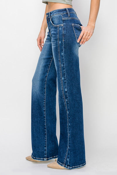 The Katie Mid Rise Dark Jean