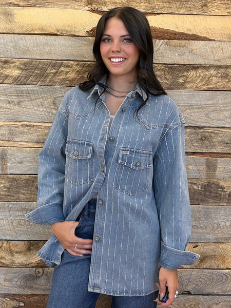 The Rhinestone Denim Jacket