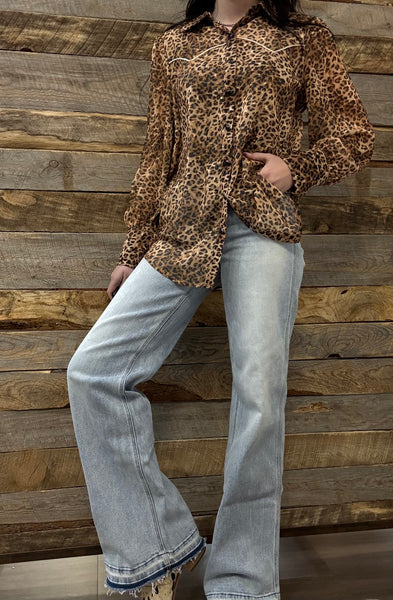 The Mary Lou Wide Leg Hem Jeans