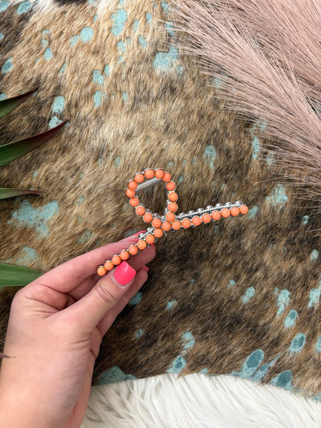 The Neon Orange Claw Clip