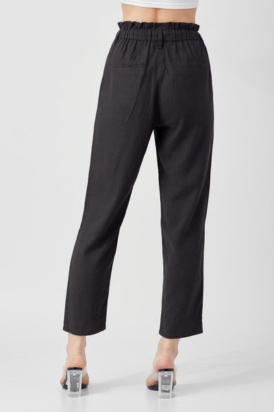 The Pretty Days Linen Black Pants