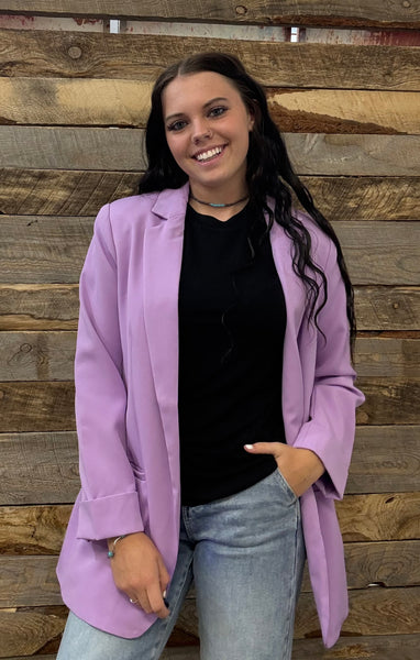 The Just Right Bright Lavender Blazer