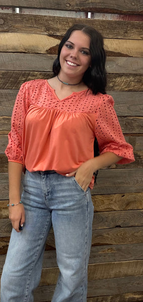 The Long Days Coral Top