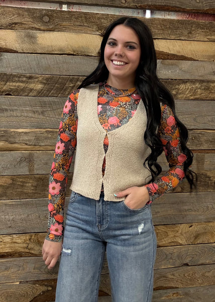 The Petal Punch Mesh Top