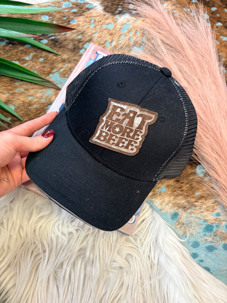 The Eat More Beef Black Cap