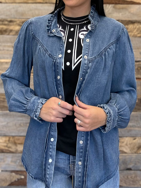 The Denim Days Dark Top