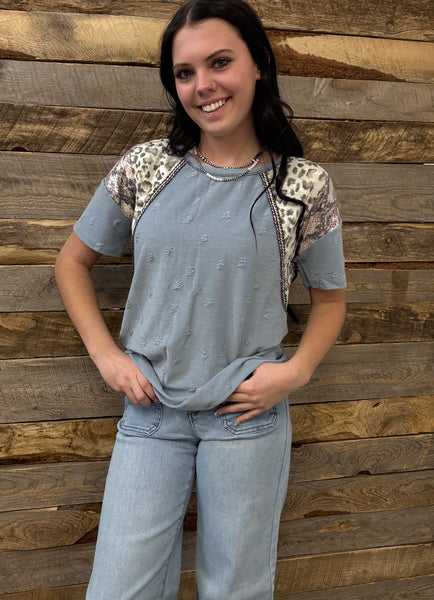 The Can't Wait For The Day Denim Top