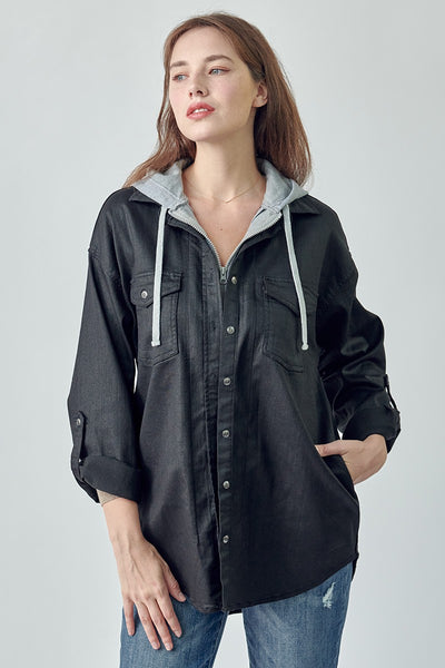 The Strong Days Zip Up Black Hoodie