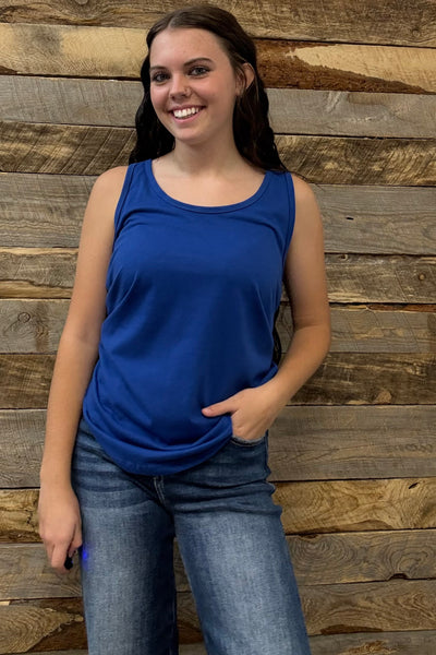 The Basic Blue Tank Top