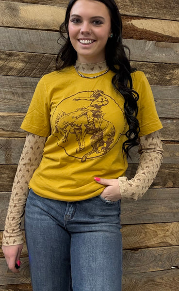 The Mustard Ride It Cowboy Tee