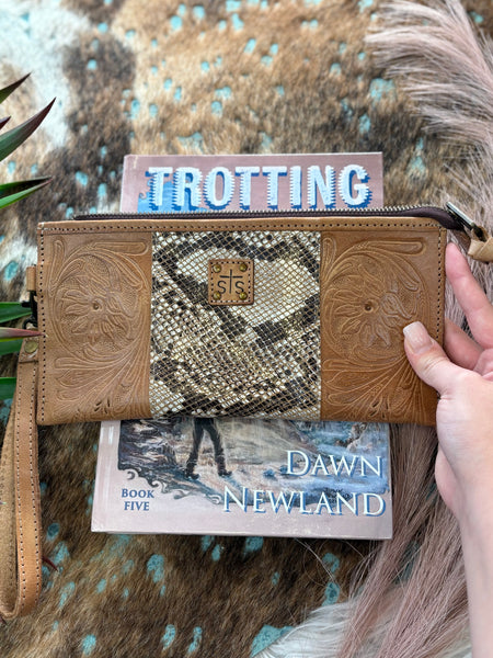 The Classic Python Clutch Wallet