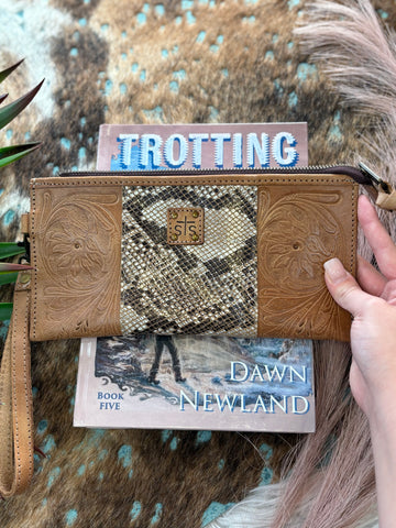 The Classic Python Clutch Wallet