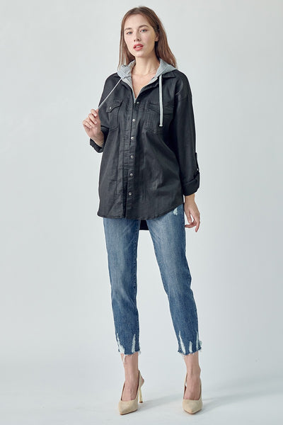 The Strong Days Zip Up Black Hoodie